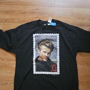 New! Vintage Black James Dean Graphic T-Shirt